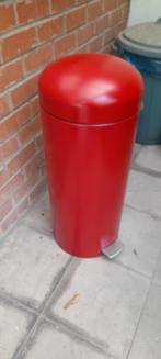 Belle poubelle Brabantia rouge, Huis en Inrichting, Ophalen, Gebruikt