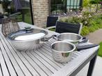 Kookpotten AMC, Huis en Inrichting, Keuken | Potten en Pannen, Ophalen, Inox, Gebruikt, Keramische plaat