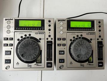 Lot de 2 Gemini CD-400X – Lecteurs CD/MP3 USB DJ beschikbaar voor biedingen