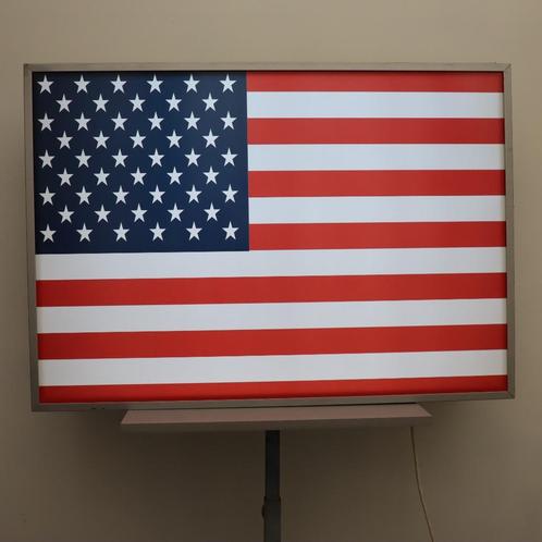 USA Stars & Stripes - USA flag Lightbox lichtbak, Verzamelen, Retro, Overige typen, Ophalen