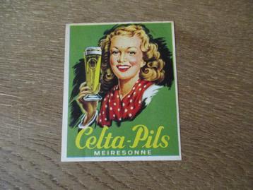ETIKET BROUWERIJ CELTA-PILS MEIRESONNE GENT, Enlèvement ou Envoi, Utilisé, Autres types