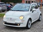 FIAT 500 C 1.2 BENZINE/CABRIO/AIRCO/ONDERHOUDSBOEKJE, Auto's, Parkeersensor, Cabriolet, Leder en Stof, Wit