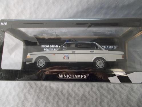 VOLVO 240 GL - WEGPOLITIE - RIJKSWACHT - SCHAAL : 1:18, Hobby en Vrije tijd, Modelauto's | 1:18, Nieuw, Auto, MiniChamps, Verzenden
