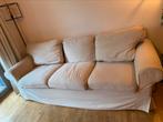 Un beau canapé 3 places de couleur beige EKTORP, Comme neuf, Banc droit, Trois personnes, Tissus