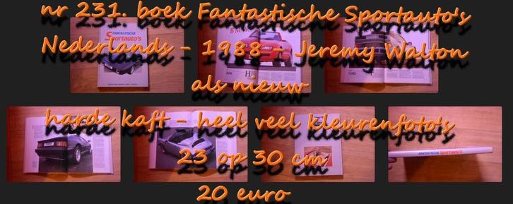 231. livre Fantastic Sports Cars, frais de port inclus, Livres, Autos | Livres, Comme neuf, Général, Envoi