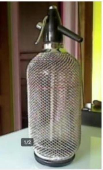 Vintage Seltzer Soda Sifon Fles  beschikbaar voor biedingen