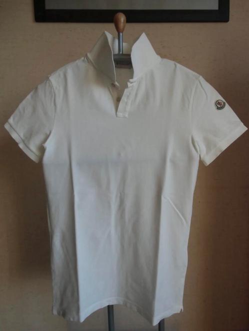 MONCLER مونكلير Polo Shirt S - Made in Italy - AUTHENTIQUE, Vêtements | Hommes, Polos, Porté, Taille 46 (S) ou plus petite, Blanc