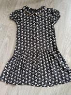 Zwarte jurk met print JBC mt 128, Kinderen en Baby's, Gebruikt, Meisje, JBC, Ophalen of Verzenden