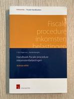 Studieboek : Fiscale Procedure Inkomsten Belastingen, Ophalen of Verzenden, Gelezen, Dh. Ilse De Troyer