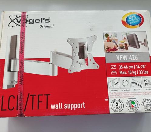 VOGEL's MUURSTATIEF VOOR TV OF PC, Audio, Tv en Foto, Televisiebeugels, Nieuw, Ophalen