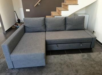 FRIHETEN IKEA Hoekslaapbank donkergrijs beschikbaar voor biedingen
