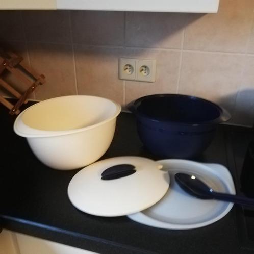 tupperware iso duo soepkom 3.5 liter, Huis en Inrichting, Keuken | Tupperware, Nieuw, Blauw, Geel, Crème, Ophalen