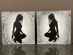 Koppel sensuele schilderijtjes Mk Art samen 59€ !!, Ophalen