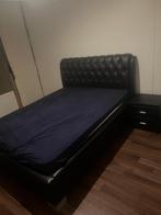 Bed, Ophalen, Gebruikt, Zwart, Tweepersoons