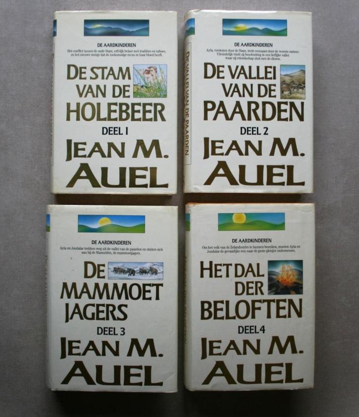 De aardkinderen. Set van 4 delen., Boeken, Literatuur, Gelezen, Ophalen of Verzenden