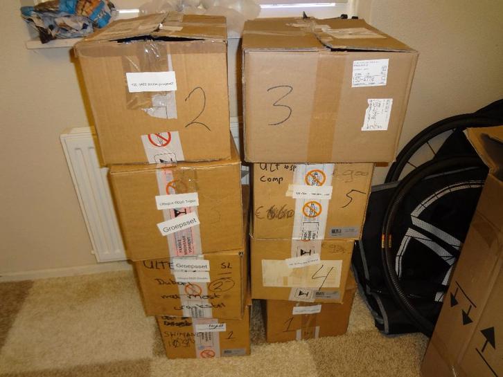 Nieuw 8x groep set shimano 105 en ultegra 10 sp, Sports & Fitness, Cyclisme, Neuf, Autres types, Enlèvement ou Envoi