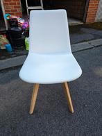 1 Rafael wit/wood stoel merk JOLI ., Huis en Inrichting, Stoelen, Ophalen, Zo goed als nieuw, Wit