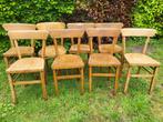 Café stoelen 8 st., Vijf, Zes of meer stoelen, Gebruikt, Bruin, Hout
