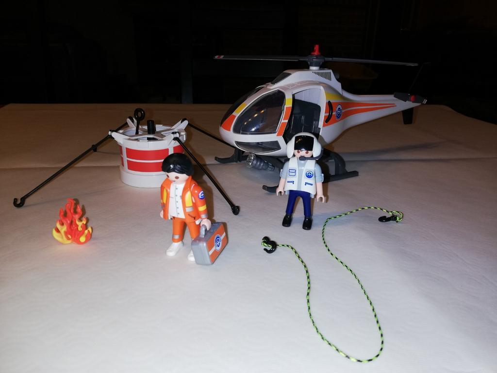 ② Playmobil 5542 Hélicoptère bombardier d'eau — Jouets