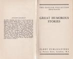 Great Humorous Stories – edited Harold Herd 1947, Enlèvement ou Envoi