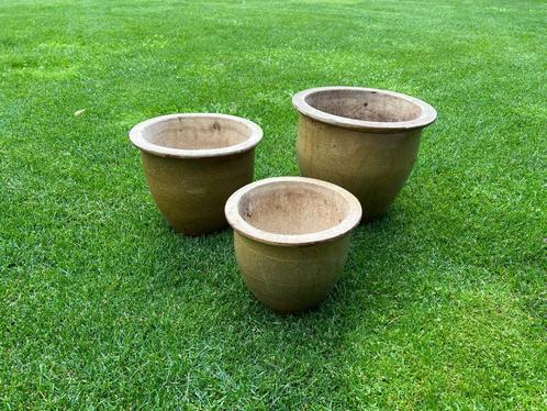 Bloempotten, Tuin en Terras, Bloempotten, Gebruikt, Terracotta, Binnen, Balkon, Tuin, Minder dan 40 cm, 25 tot 40 cm, Rond, Ophalen