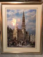 Beaux  tableaux de Bruxelles  82 x 101 cm sous verre, Enlèvement, Utilisé