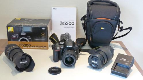 Nikon D5300 + 3 lenzen, Audio, Tv en Foto, Fotocamera's Digitaal, Zo goed als nieuw, Nikon, Ophalen