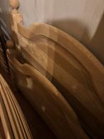 Mooi vol eiken 1 persoonsbed met lattenbodem, Huis en Inrichting, Ophalen of Verzenden, Zo goed als nieuw, Hout