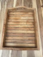 Teakhouten dienblad, Huis en Inrichting, Ophalen, Gebruikt, Rechthoekig, Hout