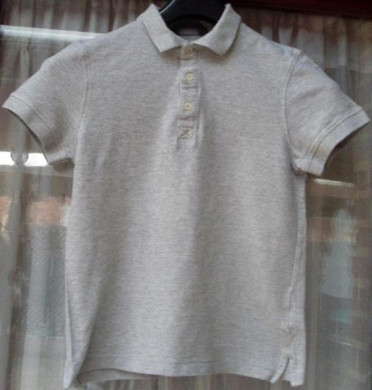 Grijze polo/t-shirt van H&M maat S, Kleding | Heren, Polo's, Gedragen, Maat 46 (S) of kleiner, Grijs, Ophalen of Verzenden