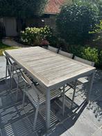 tuinmeubels, Tuin en Terras, Ophalen, Gebruikt, 6 zitplaatsen, Aluminium