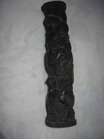 Statue en bois noir totem Afrique, Antiquités & Art, Enlèvement ou Envoi