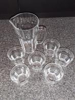 Grote waterkan met 6 glazen (nieuw in doos), Verzamelen, Ophalen, Nieuw, Waterglas