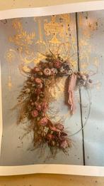 Kit voor droogbloemenkrans - DIY wreath kit, Ophalen of Verzenden, Zo goed als nieuw