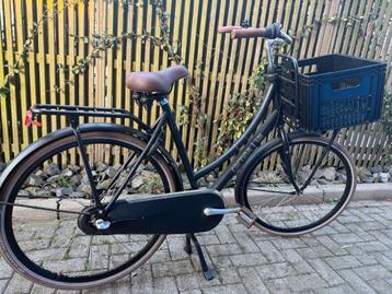 Cortina U4 Transportfiets Zwart 57cm –Stevige Krat, Topstaat beschikbaar voor biedingen