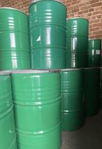 Metalen vat 220 of 240 liter (deksel+omsnoering) 100% SCHOON, Ophalen of Verzenden, Zo goed als nieuw, Metaal, Met kraantje