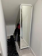 Staande spiegel, wit, Huis en Inrichting, Woonaccessoires | Spiegels, Ophalen, Minder dan 50 cm, Zo goed als nieuw, 150 tot 200 cm