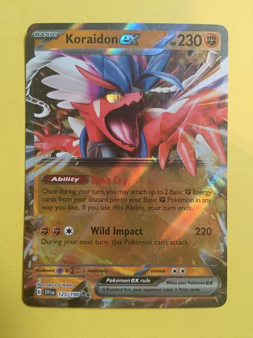 125 Koraidon ex - Scarlet & Violet - Pokémon, Hobby & Loisirs créatifs, Jeux de cartes à collectionner | Pokémon, Comme neuf, Cartes en vrac