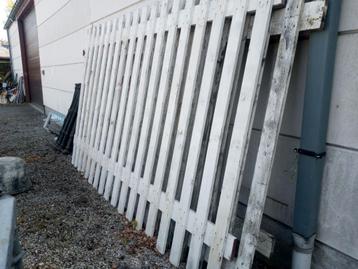 houten werfafsluitingen 3 stuks, Tuin en Terras, Schuttingen, Ophalen, Gebruikt