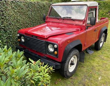 Land Rover Defender 90 3.5 V8 1991 Pick-Up Oldtimer original, Autos, Rouge, Achat, Land Rover, 7 places