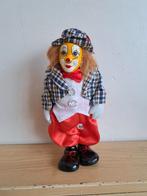 Vintage French Clown Doll,
Porcelain Face, Ophalen of Verzenden, Zo goed als nieuw