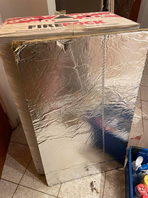 Panneaux isolant Firerock pour cheminée, Doe-het-zelf en Bouw, Isolatie en Afdichting, Zo goed als nieuw, Muurisolatie, Steenwol