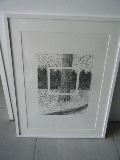 kunstwerk Roger Raveel, Huis en Inrichting, Woonaccessoires | Schilderijen, Tekeningen en Foto's, Nieuw, Overige typen, 50 tot 75 cm