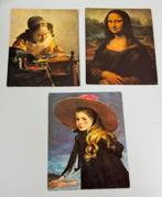 3 impressions d'art vintage, peinture Mona Lisa Henriette, Enlèvement ou Envoi, Utilisé
