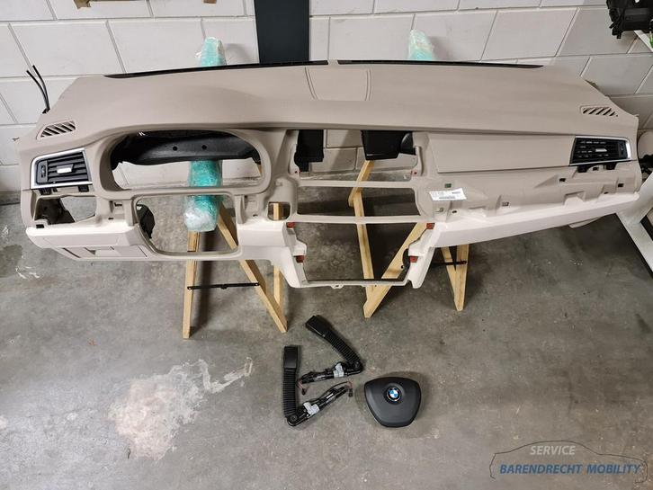 Airbagset BMW F07 5 serie Gran Turismo GT beige dashboard st, Auto-onderdelen, Overige Auto-onderdelen, BMW, Gebruikt