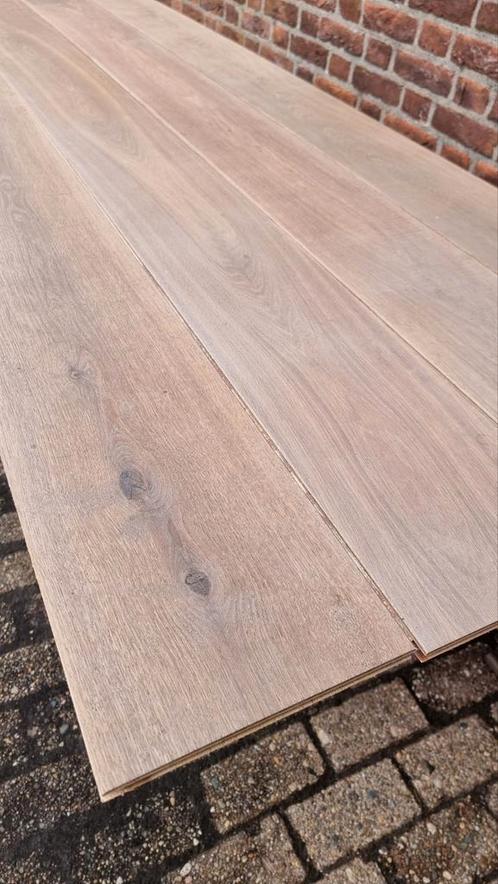 39m² Eikenhouten Multiplank Vloer 22cm Breed, Doe-het-zelf en Bouw, Vloerdelen en Plavuizen, Gebruikt, Hout, Ophalen of Verzenden