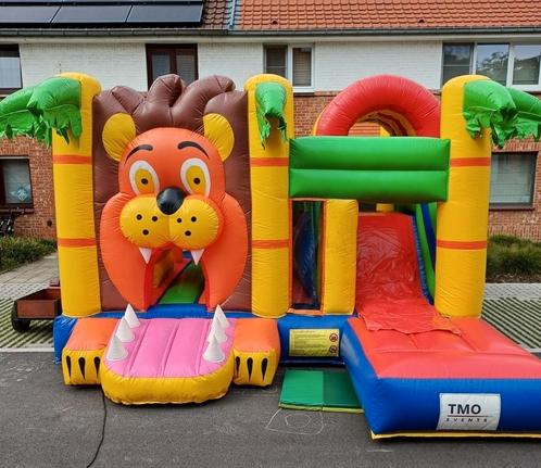 Te koop springkasteel Leeuw, Hobby en Vrije tijd, Feestartikelen | Verhuur, Gebruikt, Ophalen