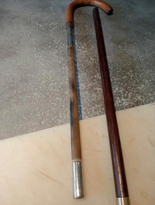 Oude zeldzame wapenstok. Zilver, Antiek en Kunst, Curiosa en Brocante