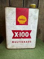 vintage Shell olie blik leeg, Verzamelen, Verpakking, Gebruikt, Ophalen of Verzenden