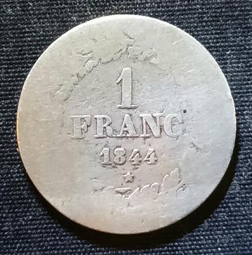 1 frank 1844 (smalle kartelrand) - Leopold I beschikbaar voor biedingen